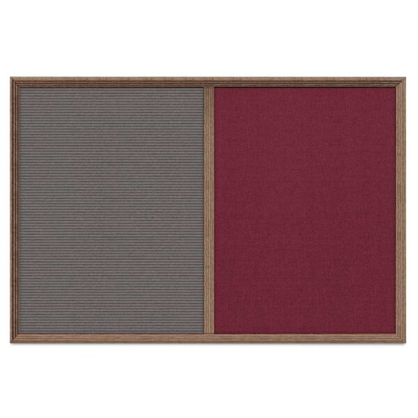 Enclosed Corkboard, 1 Door, 24"x36", 4" Fra, UV3422-BRONZE-SURF